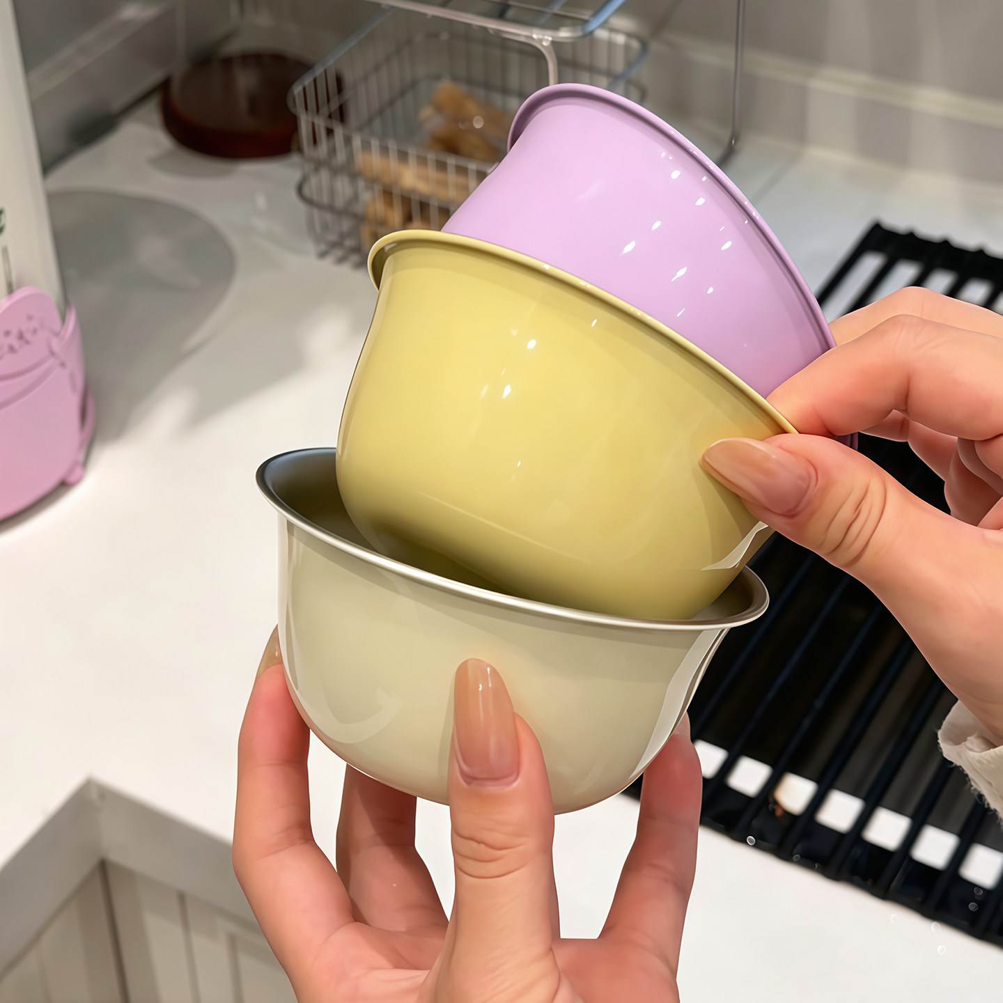 多巴胺保鲜盒家用厨房304不锈钢蛋糕碗高颜值上班族带水果分装碗