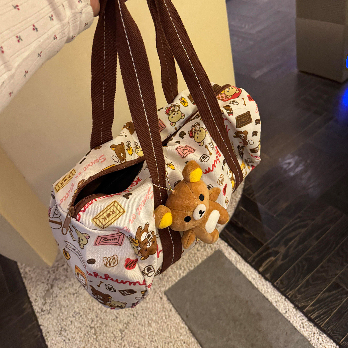 【下单立减50】轻便单肩帆布包旅行可爱外出手提包运动大容量包出