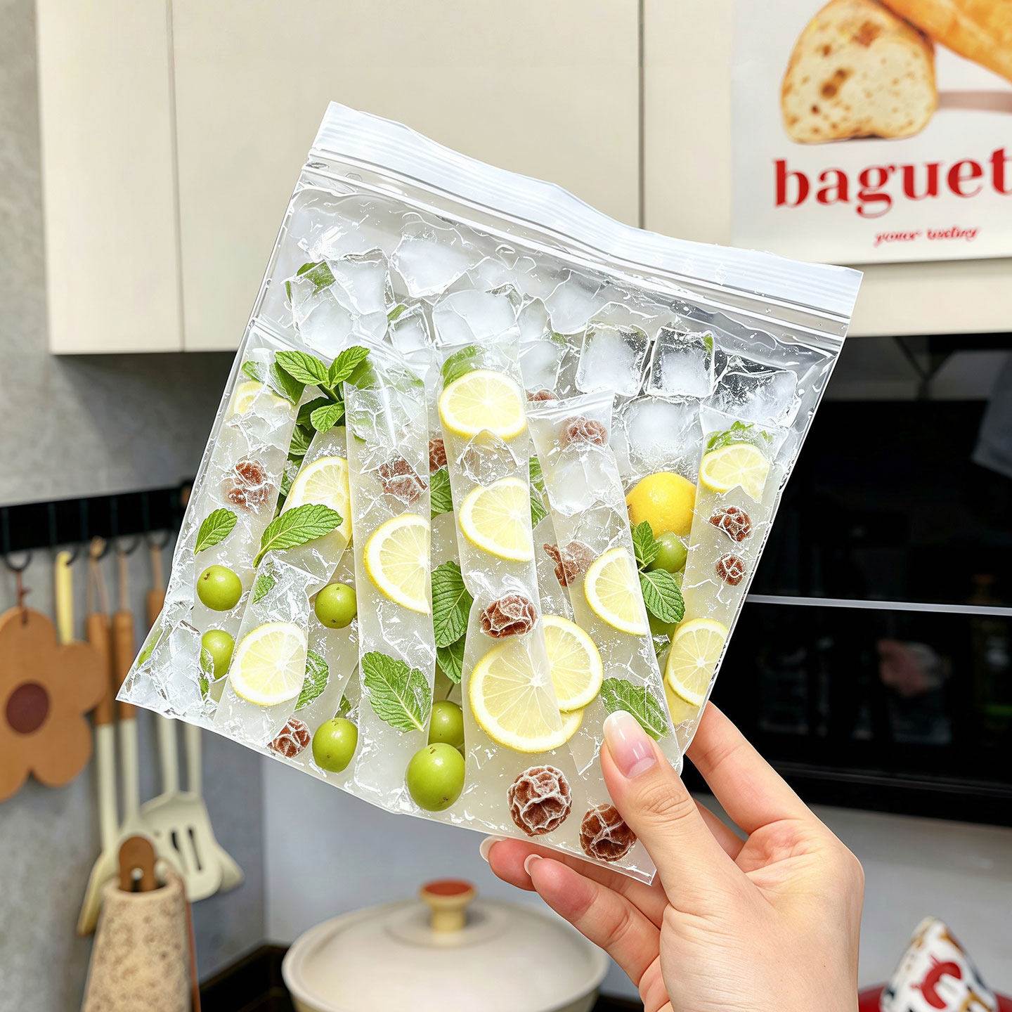 夏日好物！一次性制冰袋食品级家用简约免脱模冰格模具可重复使用图片