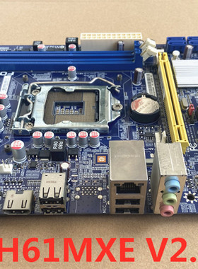 富士康H61MXE V2.0 主板 DDR3 1155接口 N15235 支持 22纳米CPU