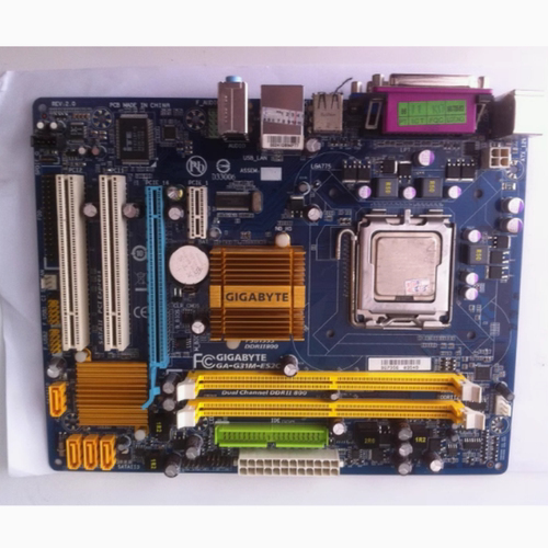 技嘉G31主板GA-G31M-ES2C G31M-S2 带CPU 内存风扇 支持HL线切割