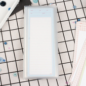 京京B5 half便签收纳册ahora便签一段定页册BS2竖二格活页册