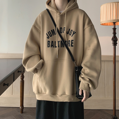 美式卫衣复古连帽卫衣外套