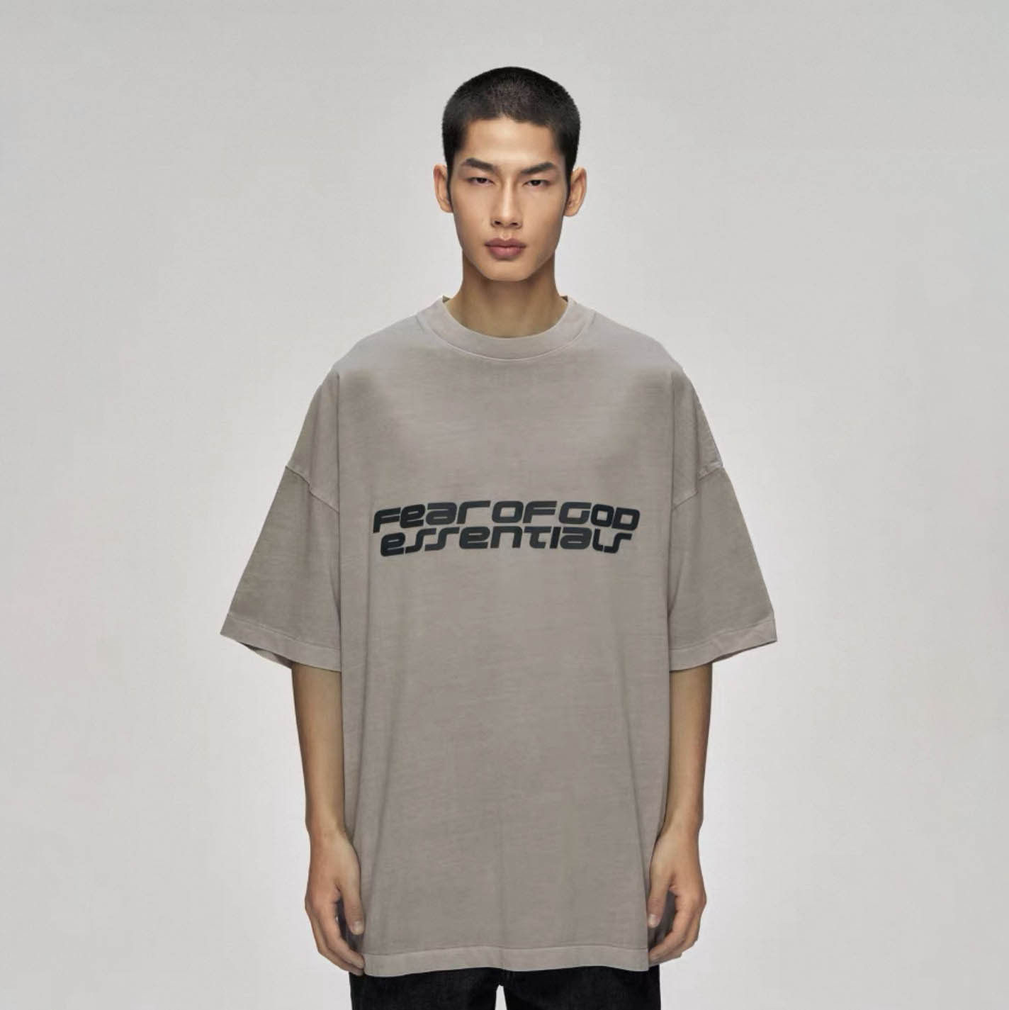 FOG复线ESSENTIALS休闲圆领纯棉宽松潮牌字母印花短袖T恤男女情侣