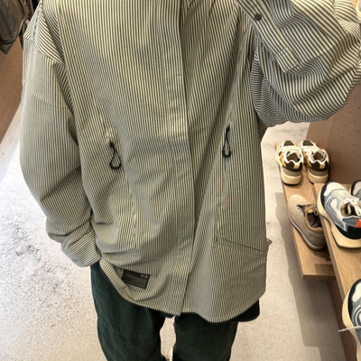 日系简约复古经典Oa字母印花衬衫