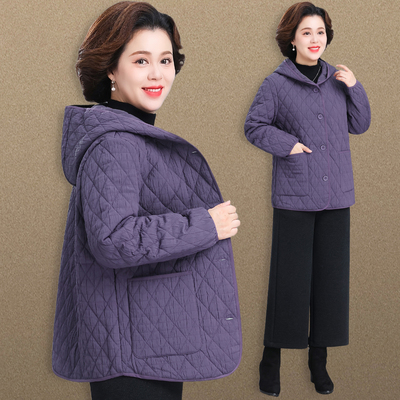 棉衣女款2025新款中老年妈妈冬装外套大码老年人衣服奶奶秋冬棉服