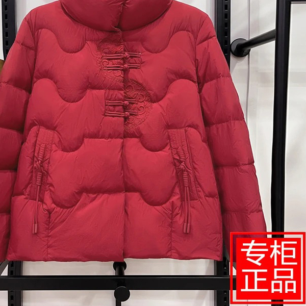 新中式国风中年妈妈冬装保暖棉服洋气短款中老年女装加厚棉衣棉袄