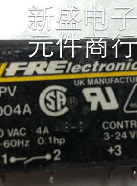 拆机 固态继电器 FRE lectronics  zpv6004A 240VAC  4A  3-24V