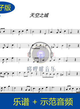 【单簧管谱】久石让 天空之城 单簧管谱 赠示范音频 d148