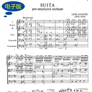 德弗札克交响曲SUITA 弦乐团弦乐五重奏总谱 无分谱 z172