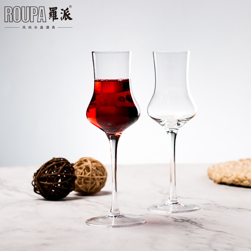 罗派水晶玻璃气泡利口杯威酒杯