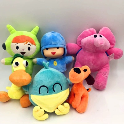 小P优优Pocoyo毛绒玩具巴托鲁狗拉艾丽大象鸭子优优公仔玩偶