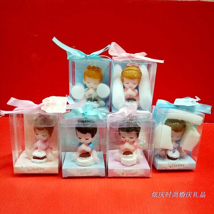服饰赠品卡通婴儿天使蜡烛蛋糕