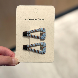 niannian念念儿童发饰前额碎发bb夹女童三角发卡刘海侧边夹子头饰