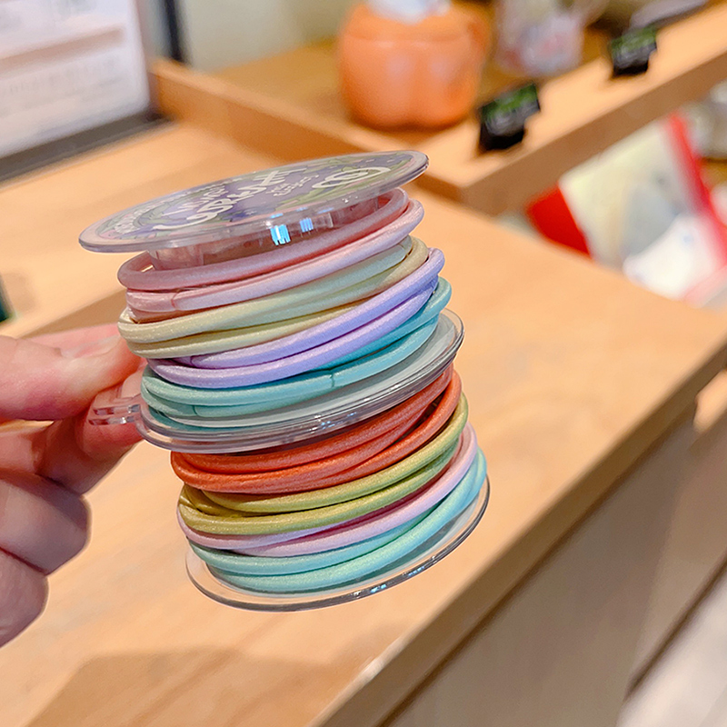 少女高弹性发圈糖果色不伤发皮筋