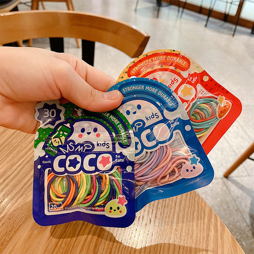 韩国儿童皮筋宝宝不伤发发圈发绳基础高弹力女童头绳女头饰糖果色