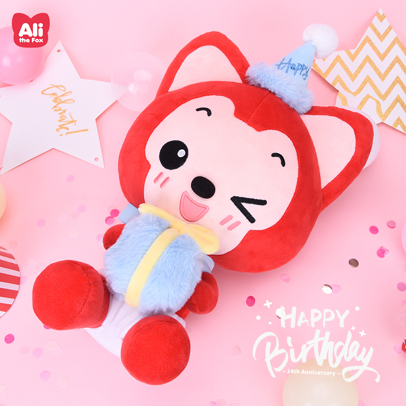 阿狸生日毛绒happy狸萌系可爱卡通少女节日礼物创意生活礼品女生