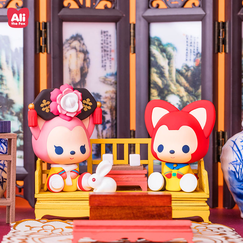 阿狸天生一对系列潮玩车载手办