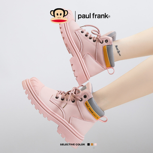 款 大嘴猴秋季 2024秋冬季 厚底马丁靴女款 英伦风踢不烂超火短靴 爆款