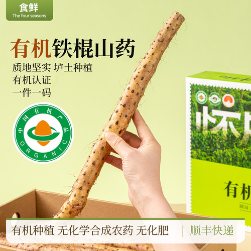 有机铁棍山药河南温县种植质地坚实粉糯绵密煲汤煮粥辅食烹饪包邮