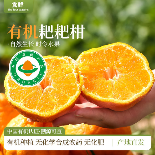 四川浦江有机耙耙柑春见新鲜采摘时令水果皮薄易剥果肉饱满多汁