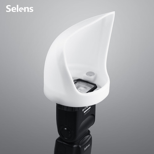 selens 闪光灯磁吸附件导光罩 机顶热靴灯柔光配件 兼容magmod挡光板 反光板反光铲 机顶灯配件