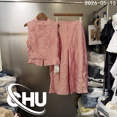欧洲站提花上衣休闲裤时尚套装