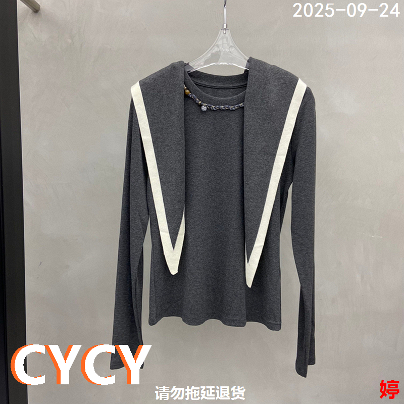欧货时尚百搭洋气显瘦针织衫上衣