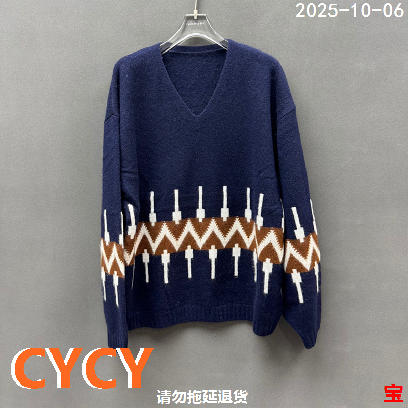 欧货时尚百搭显瘦羊毛山羊绒毛衣