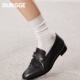 日本durgge春夏白色长筒袜无骨棉袜配勃肯鞋 纯色百搭堆堆中筒袜