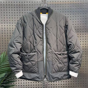 新款简约百搭潮牌男士棉服情侣冬季拼接高级感二棉时尚外套厚夹克