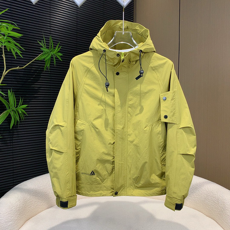 2026春季新款男士工装风连帽夹克宽松百搭休闲外套青年