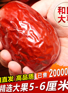 正宗新疆和田大枣官方旗舰店新货新鲜一级红枣干货狗头枣一等大枣