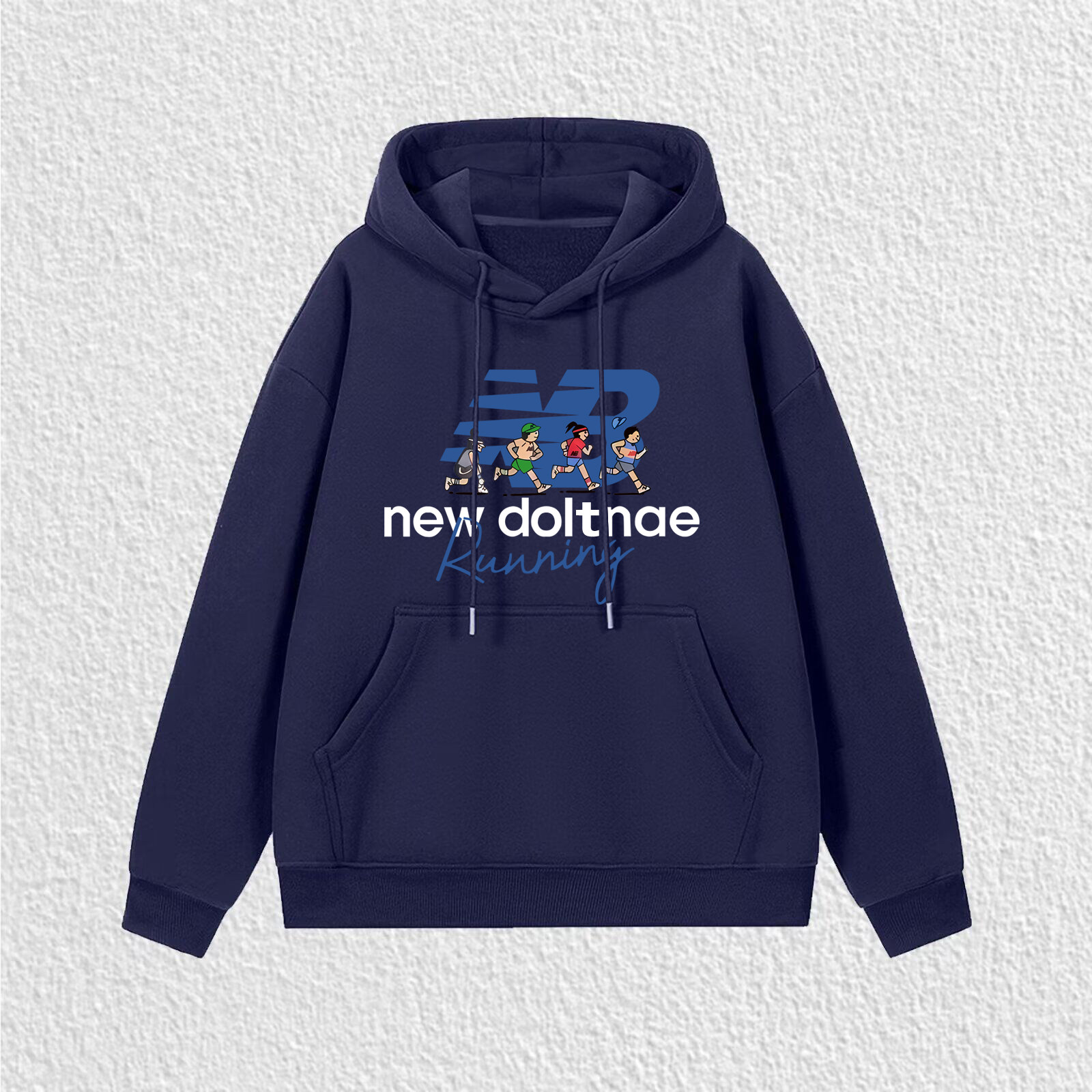 秋冬纯棉连帽衫新款卫衣NB男女情侣装宽松运动休闲套头上衣外套潮