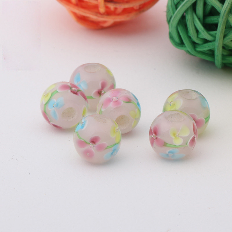 日式珠珠配件琉璃珠花瓣单颗价格