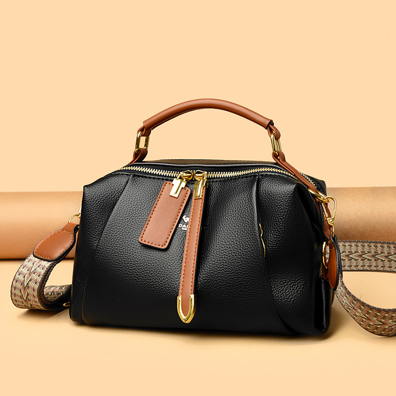 流行新款包包女真皮饺子包大容量小众时尚头层牛皮女包斜挎包云朵