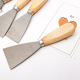 油灰刀腻子刀加厚型不锈钢批灰刀普通2.5寸木柄刮刀刮腻子工具