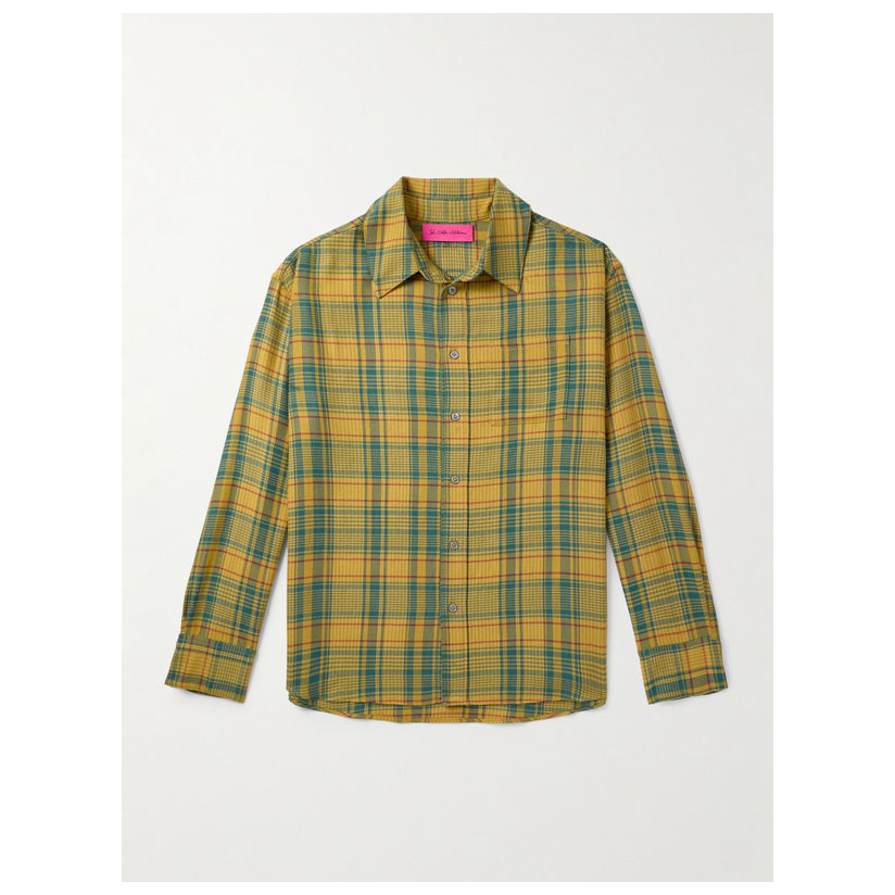 The Elder Statesman Pashmina 格纹 羊毛 软糯衬衫男休闲衬衫