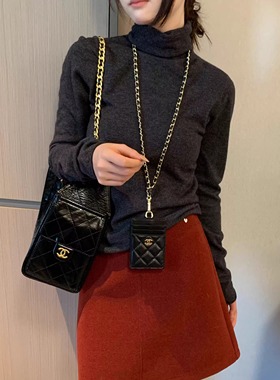 Morden 云朵打底衫 chao舒服含羊毛无缝一体堆堆领高领韩系针织女