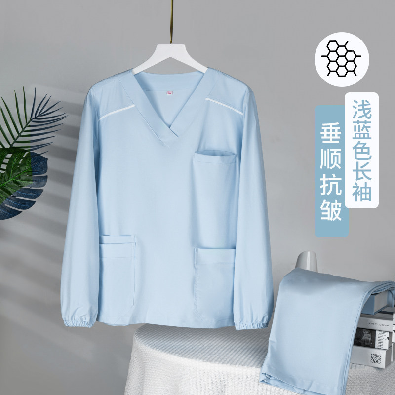 洗手衣长袖女口腔牙科医生刷手服宠物医院男短袖护士工作服套装夏,女装/女士精品,医护制服,淘宝优惠券,粉丝福利购,淘宝优惠卷