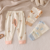 纯棉a类无骨婴儿开裆裤 休闲裤 居家打底裤 男女宝宝秋裤 春秋裤 外穿