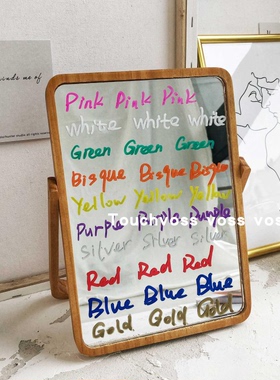 DIY白色涂鸦装饰镜子上画画彩色防水漆笔ins风面记号笔留言马克笔