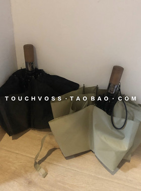 TOUCHVOSS 韩国ins纯色全自动雨伞情侣简约冷淡风晴雨两用抗风