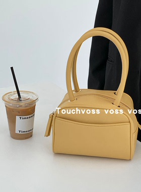 TOUCHVOSS奶油色系韩国ins简约温柔小姐姐清新手提包面包包