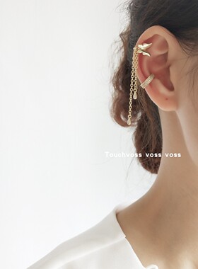 TOUCHVOSS 蝴蝶仙子耳夹套装 耳环别致女日韩国简约气质耳夹