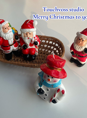 TOUCHVOSS*Mr Christmas*圣诞系列香薰蜡烛摆件居家装饰雪人蜡烛