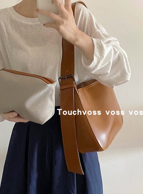 TOUCHVOSS“韩剧女主”秋冬通勤子母包单肩斜挎包大容量学生大包