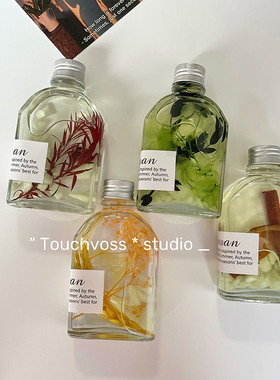 TOUCHVOSS 高级感法式ins精油香薰装饰夜光香薰干花藤条清新空气