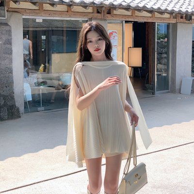 富家千金高级感斗篷针织上衣