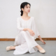 实拍2026新款 民族风棉麻禅意打坐练功服两件套国风瑜伽服茶